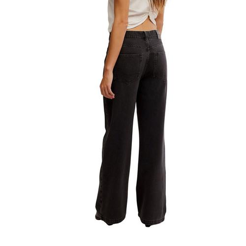 Women's Free People We The Free Stride Straight 'n Loose Fit Wide Leg Jeans - Primary Image