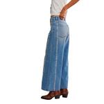 Women's Free People We The Free On The Edge Selvedge Wide Leg Jeans - Thumbnail 3 of 5