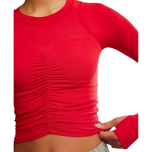 Women's FP Movement Tempo Ruched Long Sleeve Shirt - Primary Image