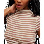 Women's Free People We The Free Lola Striped Mock Neck Shirt - Thumbnail 4 of 4