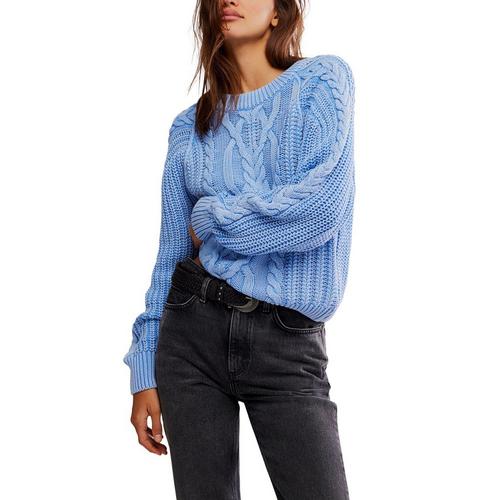 Women's Free People Frankie Cable Pullover Sweater - Primary Image
