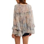 Women's Free People Day Dreaming Long Sleeve V-Neck Blouse - Thumbnail 3 of 4
