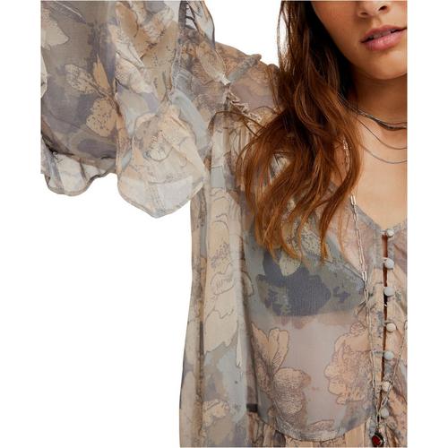 Women's Free People Day Dreaming Long Sleeve V-Neck Blouse - Primary Image