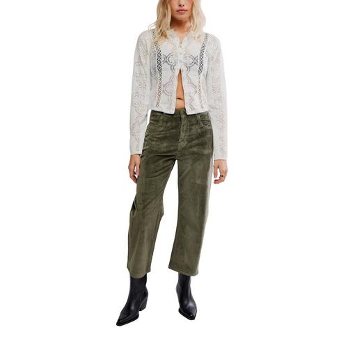 Women's Free People We The Free Deep Trance Dropped Corduroy Pants - Primary Image
