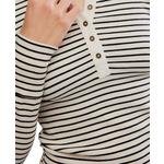 Women's Free People We The Free Lake Stripe Long Sleeve Mock Neck Henley - Thumbnail 4 of 4