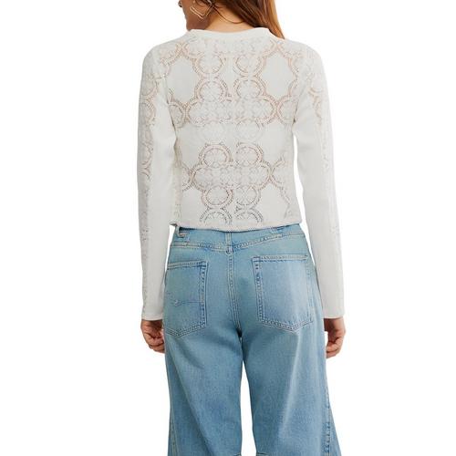 Women's Free People Jae Knit Long Sleeve Button Up Shirt - Primary Image