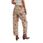 Women's Free People We The Free Deep Trance Printed Relaxed Fit Barrel Jeans - Thumbnail 4 of 5