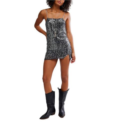 Women's Free People Midnight Kiss Slip Square Neck Dress - Primary Image