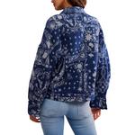 Women's Free People Bandana Jacquard Long Sleeve Shacket - Thumbnail 3 of 5