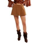 Women's Free People We The Free Paradise Found Suede Skort - Thumbnail 2 of 5