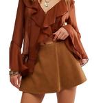 Women's Free People We The Free Paradise Found Suede Skort - Thumbnail 5 of 5