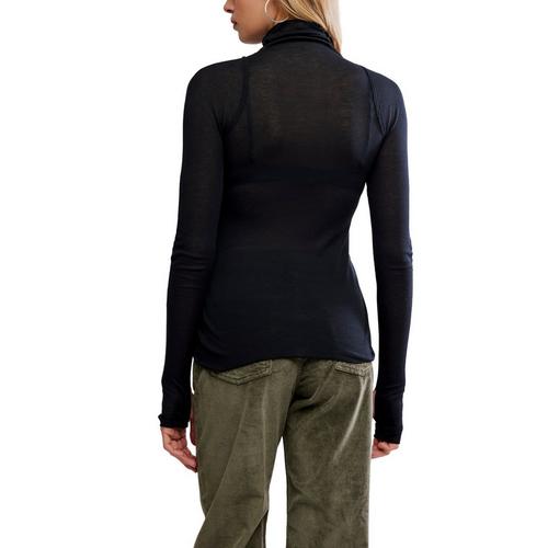 Women's Free People Close to Home Layering Long Sleeve Mock Neck Shirt - Primary Image