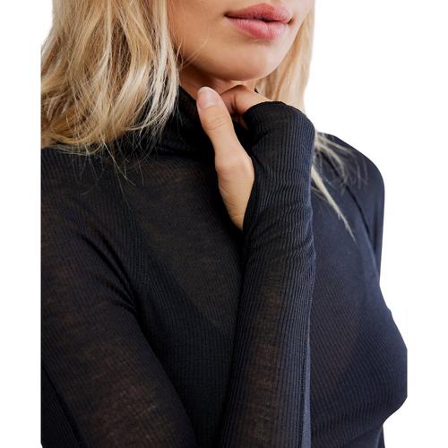 Women's Free People Close to Home Layering Long Sleeve Mock Neck Shirt - Primary Image