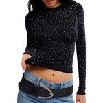 Women's Free People Night Sky Long Sleeve Shirt - Thumbnail 4 of 5