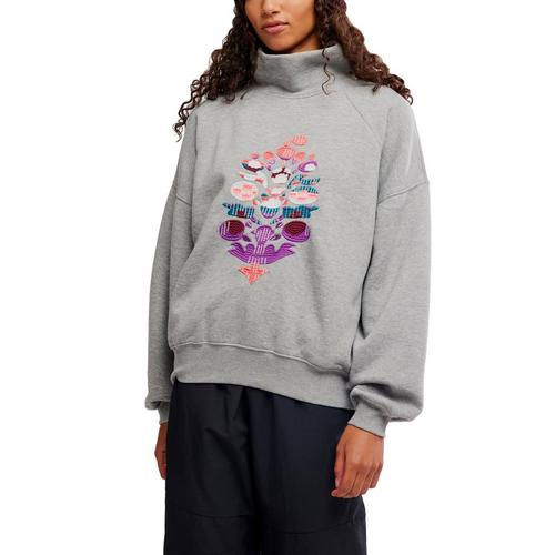 Women's FP Movement On Your Mark Logo Mock Neck Sweatshirt - Primary Image