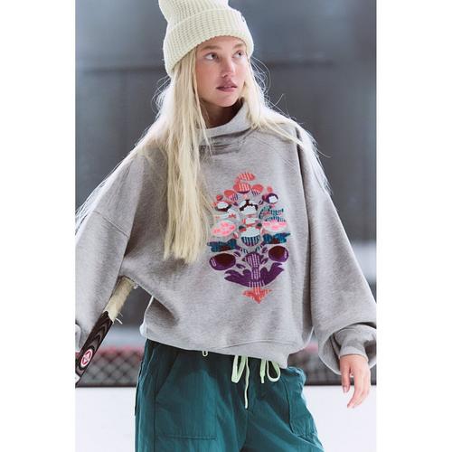 Women's FP Movement On Your Mark Logo Mock Neck Sweatshirt - Primary Image