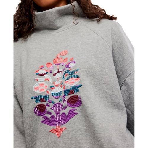 Women's FP Movement On Your Mark Logo Mock Neck Sweatshirt - Primary Image