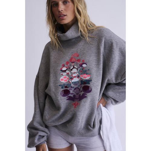 Women's FP Movement On Your Mark Logo Mock Neck Sweatshirt - Primary Image