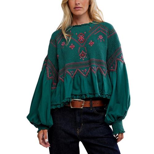 Women's Free People Holly Knit Long Sleeve Shirt - Primary Image