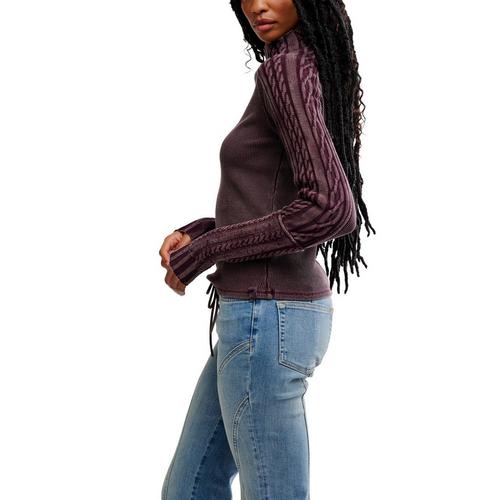 Women's Free People We The Free Breezy Swit Mock Neck Pullover Sweater - Primary Image