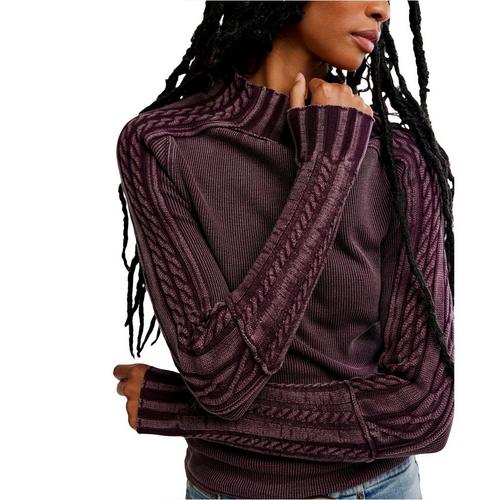 Women's Free People We The Free Breezy Swit Mock Neck Pullover Sweater - Primary Image