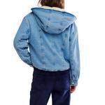 Women's Free People We The Free Asher Cozy Hooded Denim Jacket - Thumbnail 3 of 6