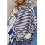 Women's FP Movement Restoration Yarn Dye Stripe Long Sleeve Mock Neck Shirt - Thumbnail 1 of 4
