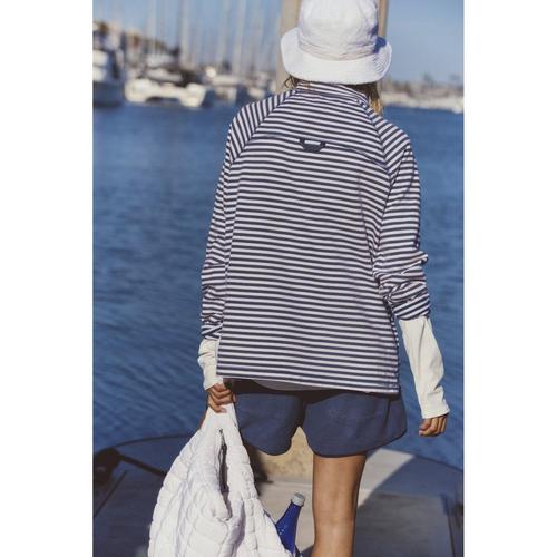 Women's FP Movement Restoration Yarn Dye Stripe Long Sleeve Mock Neck Shirt - Primary Image