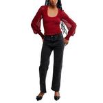 Women's Free People Dottie Printed Knit Long Sleeve Scoop Neck Shirt - Thumbnail 5 of 5