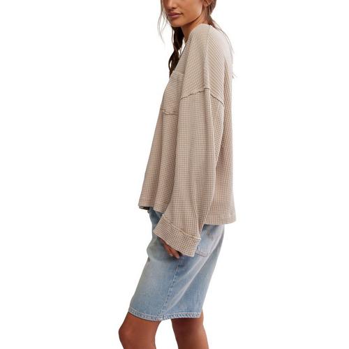 Women's Free People We The Free Dawson Pocket Thermal Long Sleeve T-Shirt - Primary Image