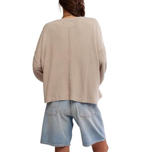 Women's Free People We The Free Dawson Pocket Thermal Long Sleeve T-Shirt - Primary Image
