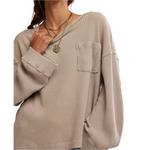 Women's Free People We The Free Dawson Pocket Thermal Long Sleeve T-Shirt - Thumbnail 4 of 5
