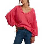 Women's Free People We The Free Coast 2 Coast Thermal Long Sleeve Scoop Neck Shirt - Thumbnail 1 of 5