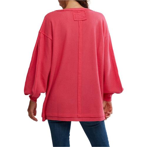 Women's Free People We The Free Coast 2 Coast Thermal Long Sleeve Scoop Neck Shirt - Primary Image
