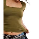 Women's Free People Clean Lines Sunfade Square Neck Shirt - Thumbnail 4 of 5