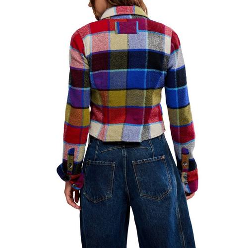 Women's Free People We The Free Winnie Plaid Long Sleeve Shacket - Primary Image