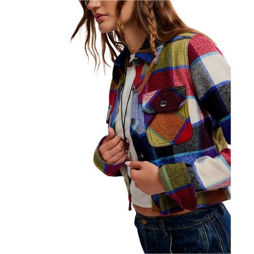 Women's Free People We The Free Winnie Plaid Long Sleeve Shacket - Primary Image