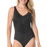 Women's Gabar Solids V Neck One Piece Swimsuit - Thumbnail 1 of 2