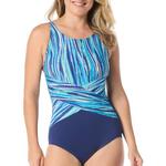 Women's Gabar Coastal Horizon High Neck One Piece Swimsuit - Thumbnail 1 of 2