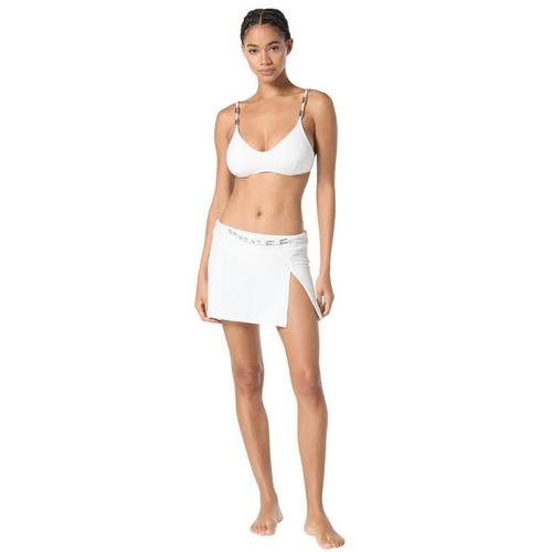 Women's Michael Kors U-Neck Oval Link Bralette Swim Bikini Top - Primary Image