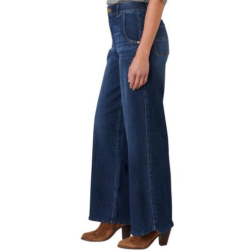 Women's Democracy "Ab"solution Skyrise Tulip Hem Wide Leg Jeans - Primary Image