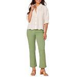 Women's Democracy Crochet Inset Blouson Sleeve Button Up Shirt - Thumbnail 3 of 3