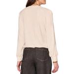 Women's Democracy Cased Hem Knit Long Sleeve V-Neck Shirt - Thumbnail 3 of 4