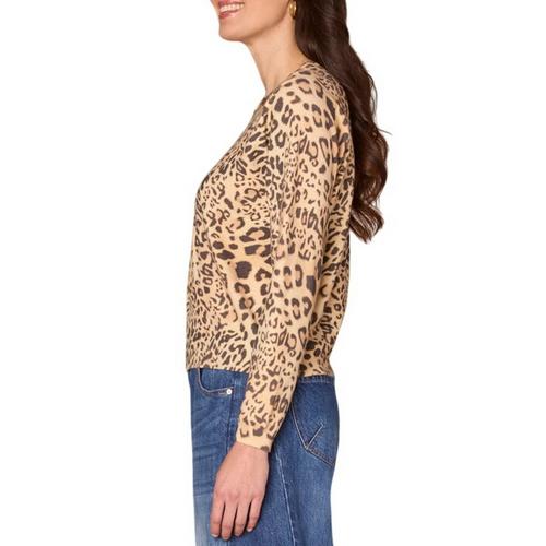 Women's Democracy Sequin Embroidered Neck Pullover Sweater - Primary Image