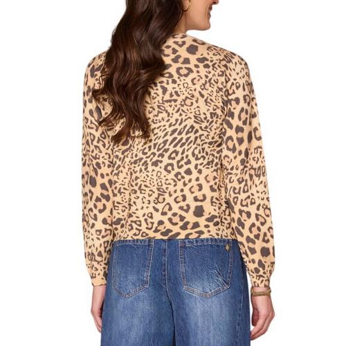 Women's Democracy Sequin Embroidered Neck Pullover Sweater - Primary Image