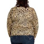 Women's Democracy Plus Size Sequin Embroirdery Printed Pullover Sweater - Thumbnail 3 of 3