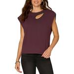 Women's Democracy Rhinestone Cut Out Knit Shirt - Thumbnail 1 of 4