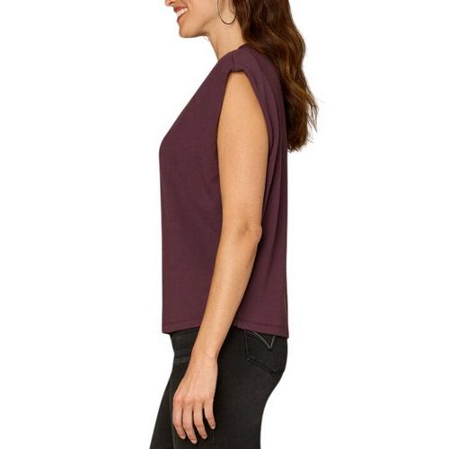 Women's Democracy Rhinestone Cut Out Knit Shirt - Primary Image