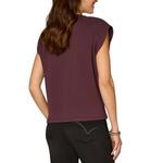 Women's Democracy Rhinestone Cut Out Knit Shirt - Thumbnail 3 of 4