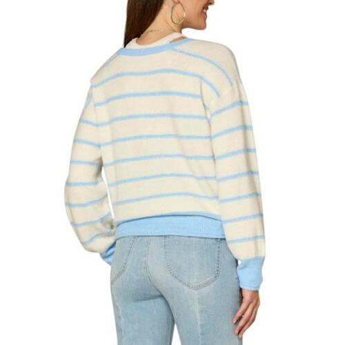 Women's Democracy Striped 2-Fer Pullover Sweater - Primary Image